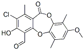 CAS#: 55609-84-2， 2-Chloro-3-hydroxy-8-methoxy-1,6,9-trimethyl-11-oxo-11H-dibenzo[b,e][1,4]dioxepine-4-carbaldehyde