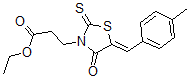 CAS#: 5567-52-2， 3-[5-[(4-Methylphenyl)methylene]-4-oxo-2-thioxo-3-thiazolidinyl]propanoic acid ethyl ester