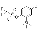 structure of CAS# 556812-41-0, 4-Methoxy-2-(Trimethylsilyl)Phenyl Trifluoromethanesulfonate;4-Methoxy-2-(Trimethylsilyl)Phenyl Triflate Trifluoromethanesulfonic Acid 4-Methoxy-2-(Trimethylsilyl)Phenyl Ester;Methanesulfonic Acid, Trifluoro-, 4-Methoxy-2-(Trimethylsilyl)Phenyl Ester;4-METHOXY-2-(TRIMETHYLSILYL)PHENYL TRIFLUOROMETHANESULFONATE,95.0+%(GC)