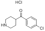 结构式 CAS# 55695-51-7, (4-氯苯基)(4-哌啶基)甲酮盐酸盐