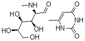 CAS 登录号：55696-52-1， 2-脱氧-2-(甲基氨基)-D-葡萄糖与 6-甲基-2,4(1H,3H)-嘧啶二酮化合物
