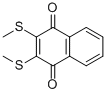structure of CAS# 55699-85-9, 2,3-Bis(Methylthio)-1,4-Naphthalenedione;2,3-Bis(Methylthio)Naphthalene-1,4-Dione;2,3-Bis(Methylthio)-1,4-Naphthoquinone;St5411291