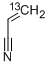 structure of CAS# 55757-47-6, Acrylonitrile-3-13C
