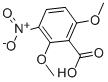structure of CAS# 55776-17-5, 2,6-Dimethoxy-3-Nitrobenzoic Acid;2,6-Dimethoxy-3-Nitro-Benzoic Acid;St5407894