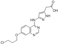CAS#: 557770-91-9， [5-[7-(3-Chloropropoxy)Quinazolin-4-Ylamino]Pyrazol-3-Yl]Acetic Acid