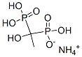CAS 登录号：5578-43-8， (1-羟基乙亚基)二膦酸三氢铵