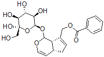 CAS#: 55785-60-9， (1S)-7-[(Benzoyloxy)Methyl]-1,4aalpha,5,7aalpha-Tetrahydro-5alpha-Hydroxycyclopenta[c]Pyran-1-Yl beta-D-Glucopyranoside