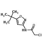 CAS#: 55809-27-3， 2-Chloro-N-[5-(2-Methyl-2-Propanyl)-1,2-Oxazol-3-Yl]Acetamide