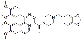 CAS#: 55854-53-0， 6,7-Dimethoxyisoquinolin-1-Yl 3,4-Dimethoxyphenyl Ketone O-[4-[3,4-(Methylenedioxy)Benzyl]-1-Piperazinylcarbonylmethyl]Oxime