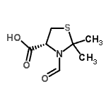 CAS#: 55878-44-9， (4R)-3-Formyl-2,2-Dimethyl-1,3-Thiazolidine-4-Carboxylic Acid