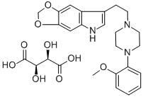 CAS#: 5591-43-5， 7-[2-[4-(2-Methoxyphenyl)-1-Piperazinyl]Ethyl]-5H-1,3-Dioxolo[4, 5-F]Indole Tartrate
