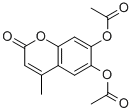 structure of CAS# 55939-28-1, 6,7-Diacetoxy-4-Methylcoumarin;(7-Acetoxy-4-Methyl-2-Oxo-Chromen-6-Yl) Acetate;Acetic Acid (7-Acetoxy-4-Methyl-2-Oxo-6-Chromenyl) Ester;Acetic Acid (7-Acetoxy-2-Keto-4-Methyl-Chromen-6-Yl) Ester