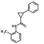 CAS#: 560102-66-1， N-(3-Methyl-2-Pyridinyl)-2-Phenylcyclopropanecarboxamide