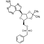 CAS#: 5605-63-0， 5'-O-(Benzylsulfonyl)-2',3'-O-Isopropylideneadenosine