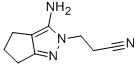 structure of CAS# 56112-89-1, 3-Amino-2,4,5,6-Tetrahydrocyclopentapyrazole-2-Propionitrile;3-(3-Amino-5,6-Dihydro-4H-Cyclopenta[C]Pyrazol-2-Yl)Propionitrile;Nsc124135;St5443806