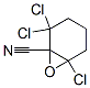 structure of CAS# 56207-43-3, 2,2,6-Trichloro-7-Oxabicyclo[4.1.0]Heptane-1-Carbonitrile;Nsc238938;Stock1s-15782;2,2,6-Trichloro-7-Oxabicyclo(4.1.0)Heptane-1-Carbonitrile