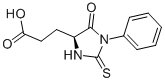 structure of CAS# 5624-27-1, 5-Oxo-1-phenyl-2-thioxoimidazolidine-4-propionic acid;3-(5-Oxo-1-Phenyl-2-Thioxo-Imidazolidin-4-Yl)Propanoic Acid;3-(5-Oxo-1-Phenyl-2-Thioxo-4-Imidazolidinyl)Propanoic Acid;3-(5-Keto-1-Phenyl-2-Thioxo-Imidazolidin-4-Yl)Propionic Acid