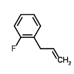 structure of CAS# 56314-65-9, 1-Allyl-2-Fluorobenzene;3-(2-Fluorophenyl)-1-propene;MFCD07698616
