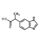 CAS 登录号：56353-61-8， 2-(1H-苯并咪唑-6-基)丙酸