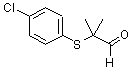 结构式 CAS# 56421-90-0, 2-[(4-氯苯基)巯基]-2-甲基丙醛