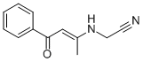 结构式 CAS# 56464-51-8, 2-[(1-甲基-3-氧代-3-苯基-1-丙烯基)氨基]乙腈