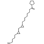 CAS#: 56600-06-7， 8-{2-[(2-Pentylcyclopropyl)Methyl]Cyclopropyl}-1-(1-Pyrrolidinyl)-1-Octanone