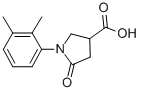 structure of CAS# 56617-46-0, 1-(2,3-Dimethyl-Phenyl)-5-Oxo-Pyrrolidine-3-Carboxylic Acid;(3S)-1-(2,3-Dimethylphenyl)-5-Oxo-Pyrrolidine-3-Carboxylate;(3S)-1-(2,3-Dimethylphenyl)-5-Oxo-3-Pyrrolidinecarboxylate;(3S)-1-(2,3-Dimethylphenyl)-5-Keto-Pyrrolidine-3-Carboxylate