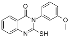 结构式 CAS# 56671-19-3, 2-巯基-3-(3-甲氧基-苯基)-3H-喹唑啉-4-酮