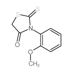 结构式 CAS# 56676-49-4, 3-(2-甲氧基苯基)-2-硫代-噻唑烷-4-酮