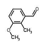 structure of CAS# 56724-03-9, 3-Methoxy-2-Methylbenzaldehyde;3-Methoxy 2-methyl benzaldehyde;3-METHOXY-2-METHYL-BENZALDEHYDE