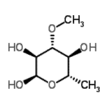 CAS#: 5675-98-9， 6-Deoxy-3-O-Methyl-alpha-L-Glucopyranose
