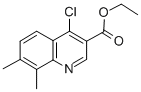结构式 CAS# 56824-88-5, 4-氯-7,8-二甲基喹啉-3-羧酸乙酯
