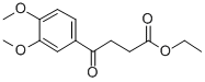 structure of CAS# 56872-60-7, Ethyl 4-(3,4-Dimethoxyphenyl)-4-Oxobutyrate;Ethyl 4-(3,4-Dimethoxyphenyl)-4-Oxo-Butanoate;4-(3,4-Dimethoxyphenyl)-4-Oxobutanoic Acid Ethyl Ester;4-(3,4-Dimethoxyphenyl)-4-Keto-Butyric Acid Ethyl Ester