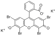 结构式 CAS# 56897-54-2, 四溴荧光素钾盐