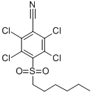 CAS#: 56916-68-8， 4-Hexylsulfonyl-2,3,5,6-Tetrachlorobenzonitrile