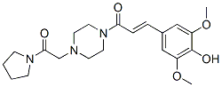 CAS#: 57061-75-3， 1-[3-(4-Hydroxy-3,5-Dimethoxyphenyl)-1-Oxo-2-Propenyl]-4-[(1-Pyrrolidinyl)Carbonylmethyl]Piperazine