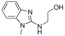 structure of CAS# 57262-39-2, 2-[(1-Methyl-1H-Benzimidazol-2-Yl)Amino]-Ethanol;2-[(1-Methyl-2-Benzimidazolyl)Amino]Ethanol;St5137665;2-(1-Methyl-1H-Benzoimidazol-2-Ylamino)-Ethanol
