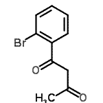 结构式 CAS# 57279-20-6, 1-(2-溴苯基)-1,3-丁烷二酮