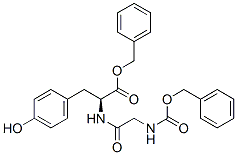 structure of CAS# 57294-46-9, Cbz-Gly-L-Tyr-Obzl;3-(4-Hydroxyphenyl)-2-[[1-Oxo-2-[[Oxo-(Phenylmethoxy)Methyl]Amino]Ethyl]Amino]Propanoic Acid Phenylmethyl Ester;2-[[2-(Benzyloxycarbonylamino)Acetyl]Amino]-3-(4-Hydroxyphenyl)Propionic Acid Benzyl Ester;Phenylmethyl 3-(4-Hydroxyphenyl)-2-[2-(Phenylmethoxycarbonylamino)Ethanoylamino]Propanoate