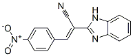 structure of CAS# 57319-67-2, alpha((4-Nitrophenyl)Methylene)-1H-Benzimidazol-2-Acetonitrile;2-(1H-Benzimidazol-2-Yl)-3-(4-Nitrophenyl)Prop-2-Enenitrile;(E)-2-(1H-Benzimidazol-2-Yl)-3-(4-Nitrophenyl)Acrylonitrile;2-(1H-Benzimidazol-2-Yl)-3-(4-Nitrophenyl)Acrylonitrile