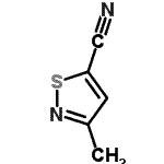 structure of CAS# 57352-00-8, 3-Methyl-1,2-Thiazole-5-Carbonitrile;3-Methylisothiazole-5-carbonitrile;3-Methyl-isothiazole-5-carbonitrile