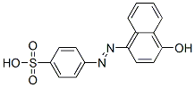structure of CAS# 574-69-6, 4-[(1-Hydroxy-4-Naphtyl)Azo]Benzenesulfonic Acid;4-[(N'z)-N'-(4-Oxo-1-Naphthylidene)Hydrazino]Benzenesulfonic Acid;4-[(N'z)-N'-(4-Keto-1-Naphthylidene)Hydrazino]Benzenesulfonic Acid;Benzenesulfonic Acid, 4-((4-Hydroxy-1-Naphthalenyl)Azo)-