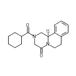 CAS#: 57452-98-9， (11bR)-2-(Cyclohexylcarbonyl)-1,2,3,6,7,11B-Hexahydro-4H-Pyrazino[2,1-a]Isoquinolin-4-One