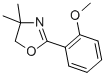 structure of CAS# 57598-33-1, 2-(2-Methoxyphenyl)-4,4-Dimethyl-2-Oxazoline;2-(2-Methoxyphenyl)-4,4-Dimethyl-5H-Oxazole;2-(2-Methoxyphenyl)-4,4-Dimethyl-4,5-Dihydro-1,3-Oxazole;2-(4,4-Dimethyl-4,5-Dihydro-1,3-Oxazol-2-Yl)Phenyl Methyl Ether