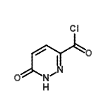 结构式 CAS# 57658-96-5, 6-氧代-1,6-二氢-3-哒嗪羰基氯化物