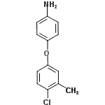 结构式 CAS# 57688-18-3, 4-(4-氯-3-甲基苯氧基)苯胺