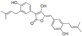 CAS#: 57744-69-1， 4-Hydroxy-3-[4-Hydroxy-3-(3-Methyl-2-Butenyl)Phenyl]-5-[(Z)-[4-Hydroxy-3-(3-Methyl-2-Butenyl)Phenyl]Methylene]-2(5H)-Furanone