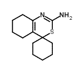 CAS#: 5778-24-5， 5,6,7,8-Tetrahydrospiro[3,1-Benzothiazine-4,1'-Cyclohexan]-2-Amine