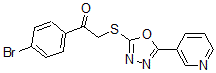 CAS#: 5798-45-8， 1-(4-Bromo-phenyl)-2-(5-pyridin-3-yl-[1,3,4]oxadiazol-2-ylsulfanyl)-ethanone