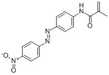 structure of CAS# 58142-15-7, Disperse Orange 3 Methacrylamide